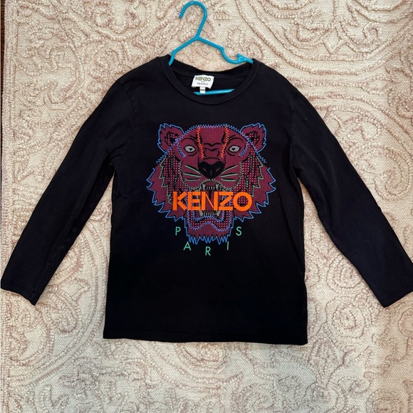 Kenzo Other - Kenzo Kids Black Long Sleeve with Vibrant Tiger Design
